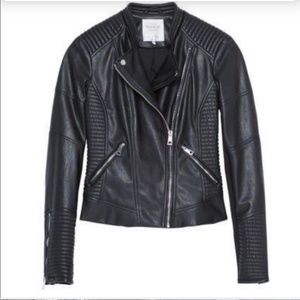 Zara Faux Leather Jacket L